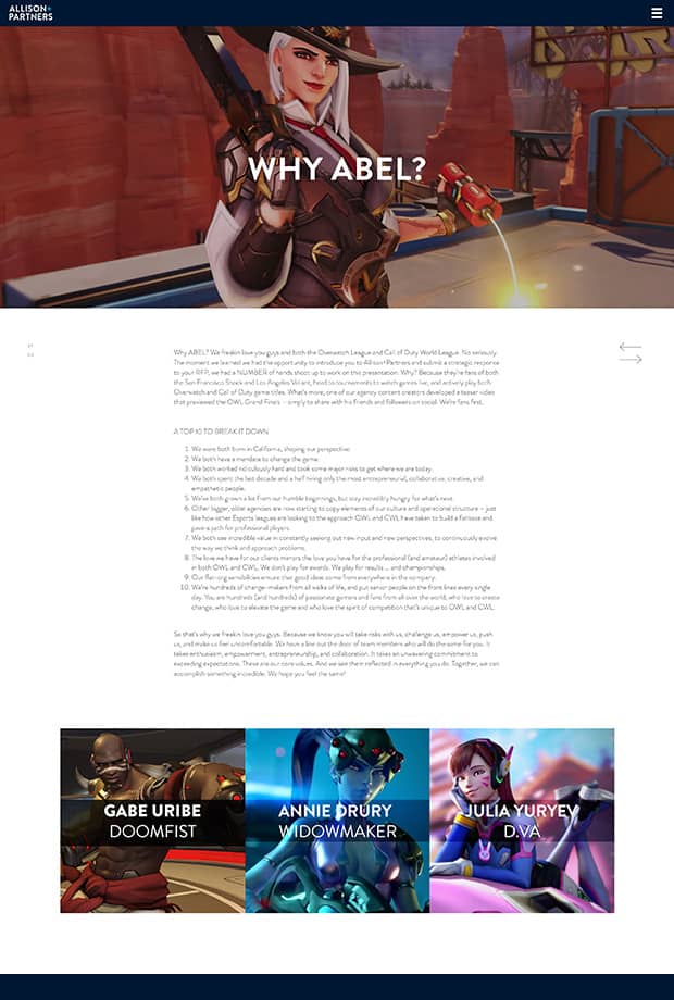 Blizzard Microsite