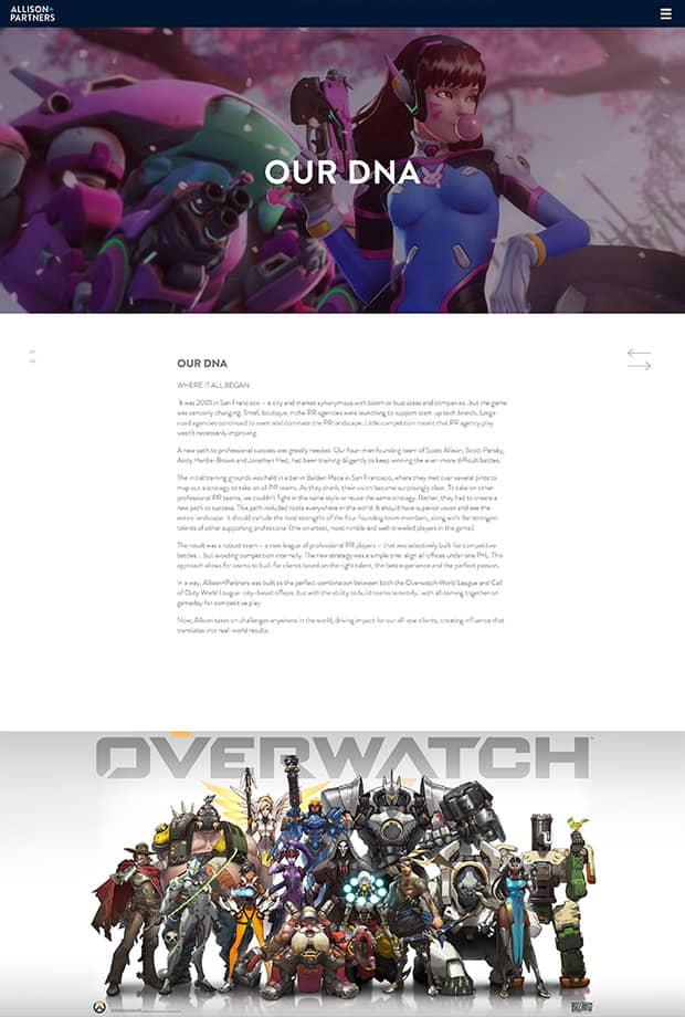 Blizzard Microsite